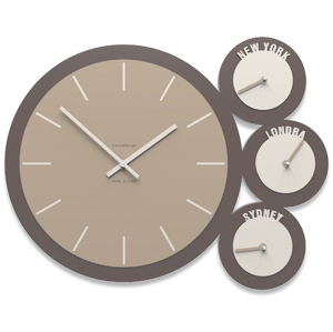 Wall clock time zones modern design