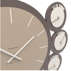 Wall clock time zones modern design