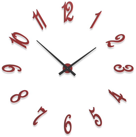 Callea design brunelleschi modular wall clock ruby cm130