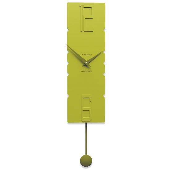 Callea design modern pendulum clocks rock cedar green