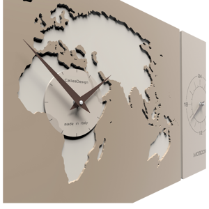 Callea design cosmo wall clock office aluminum planisphere time zones