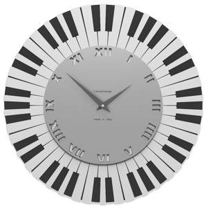 Callea design donizetti wall clock piano keyboard grey