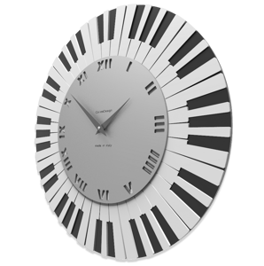 Callea design donizetti wall clock piano keyboard grey