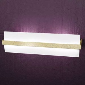 Toplight wood wall lamp extra large wood gold leaf