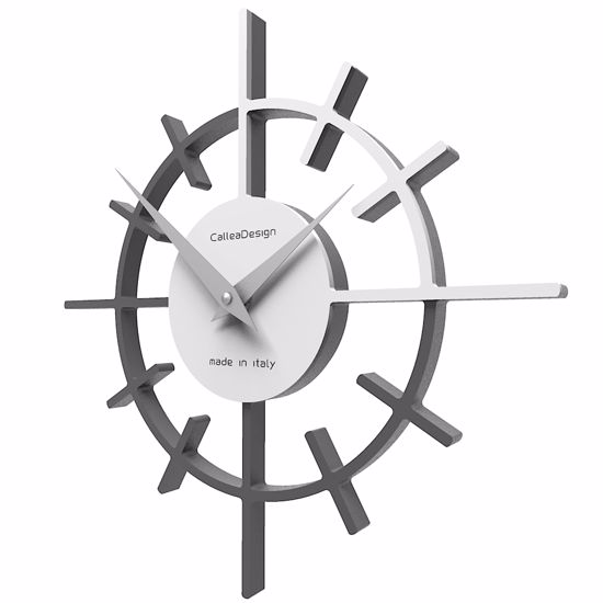 Callea crosshair modern wall clock ø29 in quartz grey colour