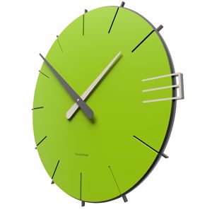 Callea design mike modern wall clock in apple green colour