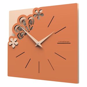 Callea design merletto little wall clock terracotta colour