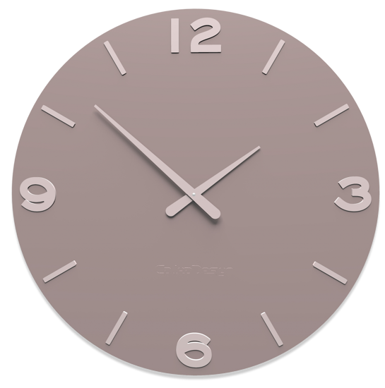 Callea design modern wall clock smarty plum grey