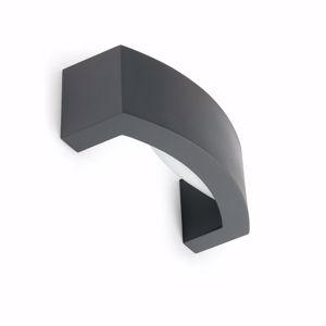 Outdoor wall light ip54 dark grey finishing indirect light