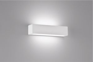 Plaster led wall lights rectangular 30cm led 18w by isyluce