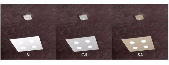 Squared pendant light modern grey finishing plate collection toplight