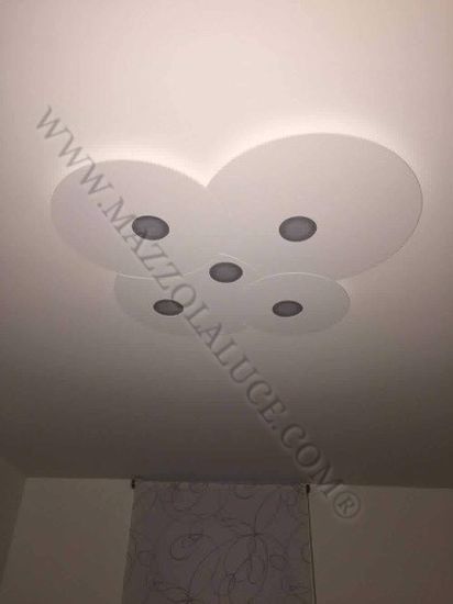 Toplight sand cloud led ceiling 5 lights gx53 modern design