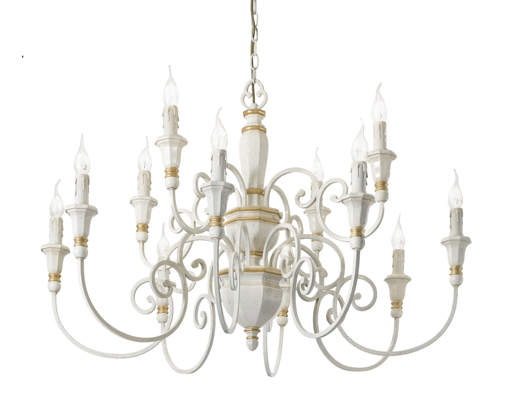 White contemporary chandelier