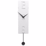 Callea design modern pendulum clocks rock white