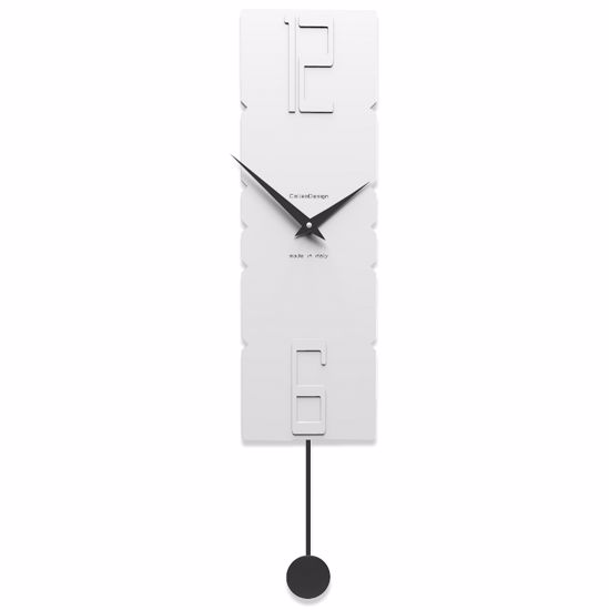 Callea design modern pendulum clocks rock white