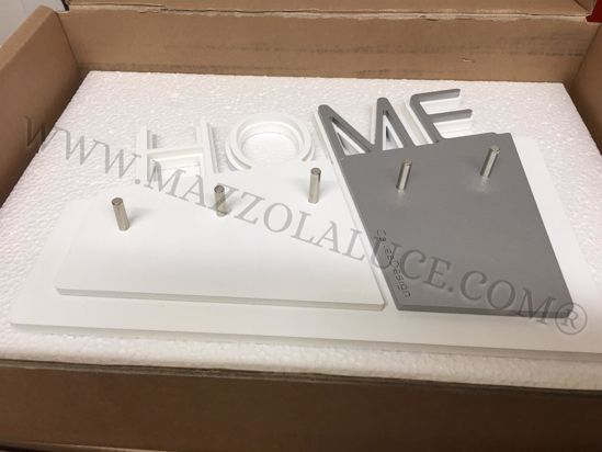 callea design home modern wall key holder in aluminium colour