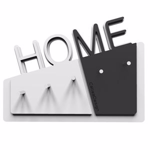  callea design home wall key holder in wengé oak colour minimal design