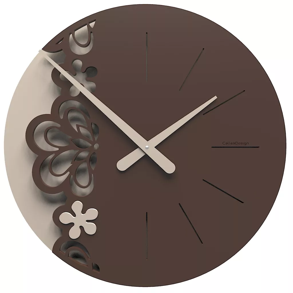 Callea big merletto wall clock ø45 in chocolate colour - 56-10-2-69