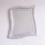 Arti e mestieri neo barocco wall mirror silver leaf contemporary design