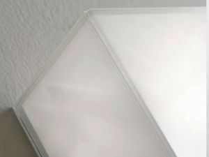 Glass ceiling lamp 40x40 white diffuser