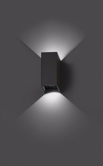 Faro outdoor led wall lamp 2x3w driv incl 3000k directable light beam