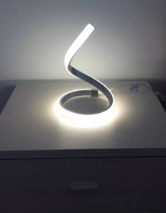 Table lamp led modern design in metal 15w