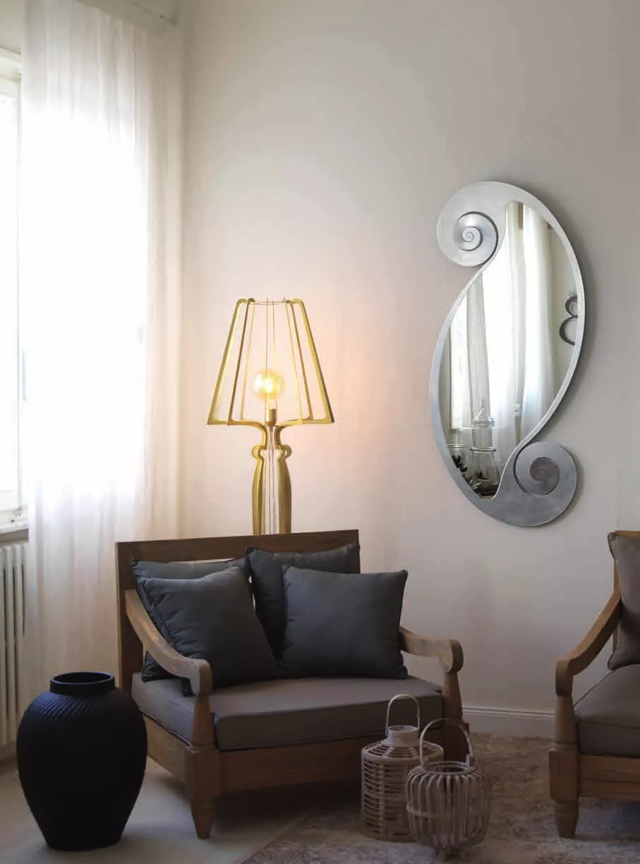 Arti e Mestieri Circeo oval mirror