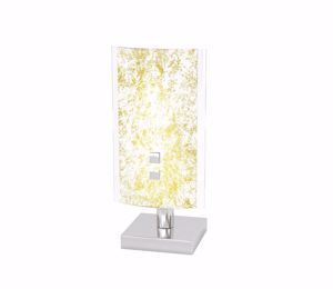 Top light shadow  bedside lamp glass with gold leaf decoration