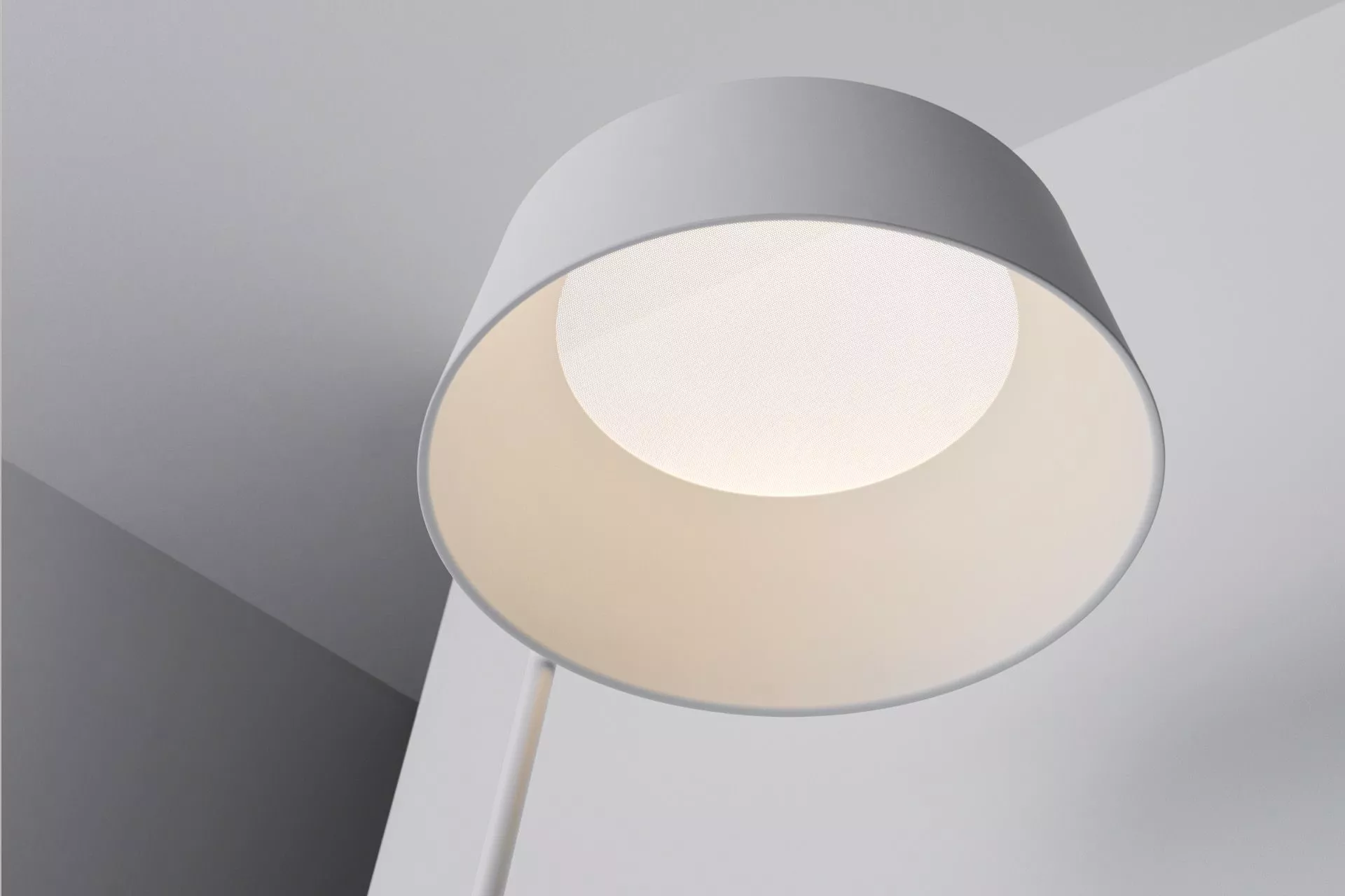 Ma&de oxygen fl2 regular floor lamp led light moern design white-finish  lampshade - 8097