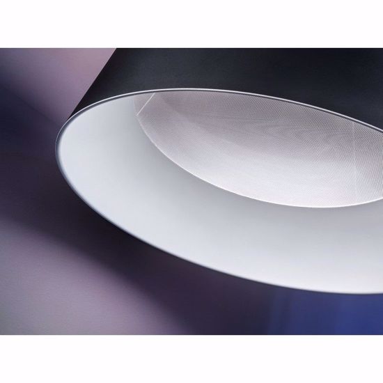 Ma&de oxygen led pendant light ø75cm black and white modern lampshade