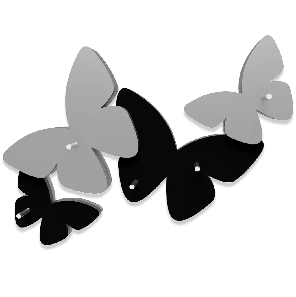 Callea design magnetic key holder butterflies black - 4881