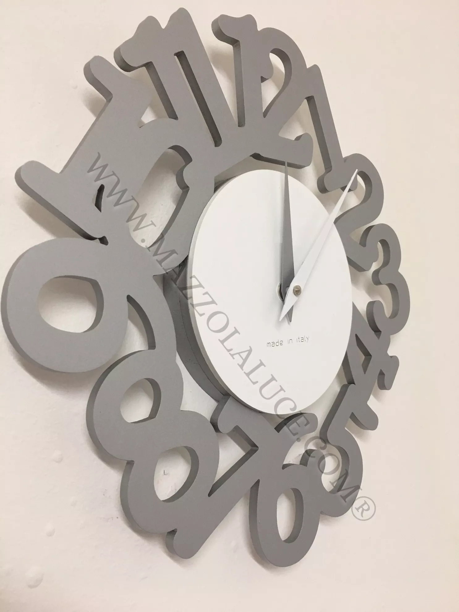 Callea design modern wall clock mat aluminium - 3A73