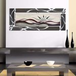 Artitalia artwork sunset 150x65 silver leaf