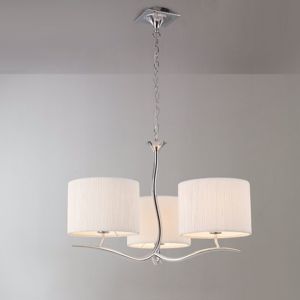 Mantra eve chrome - off white suspension contemporary 3 off-white shades