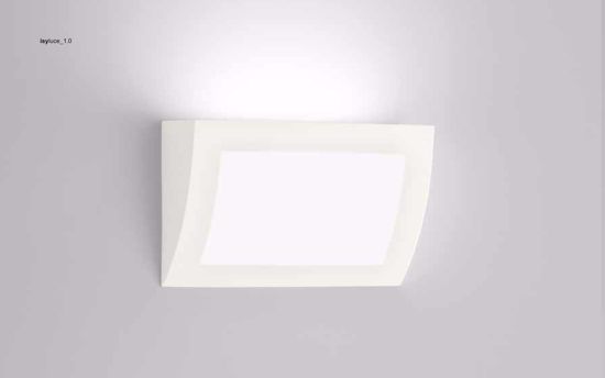 Isyluce wall lamp led 18w in gypsum can be painted