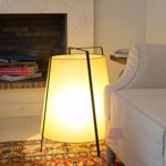 Faro akane ethnic floor lamp in papyrus