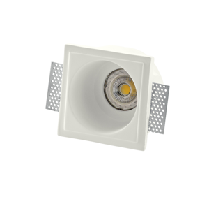 Isyluce round recessed spotlight in gypsum for false ceiling