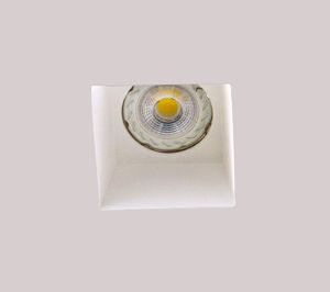 Isyluce square recessed spotlight in gypsum for false ceiling