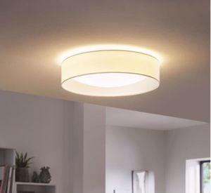 Eglo palomaro ceiling lamp ø32cm led 13,3w white fabric