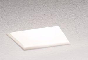 Isyluce square recessed spotlight in gypsum for false ceiling