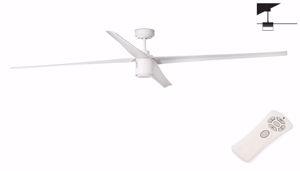 Ventilatore da soffitto silenzioso da 28mq pale 213cm con luce bianco telecomando