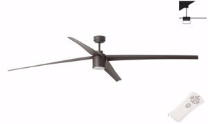 Lampadario con ventilatore da soffitto da 28mq 213cm marrone silenzioso telecomando