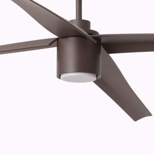 Lampadario con ventilatore da soffitto da 28mq 213cm marrone silenzioso telecomando