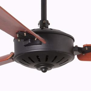 Ventilatore da soffitto da 28mq pale legno marrone nero