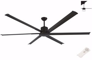 Grande ventilatore da soffitto 28mq 213cm marrone con telecomando per grandi stanze