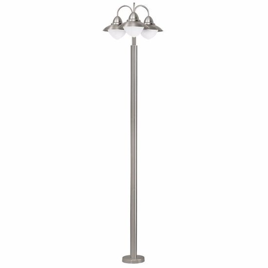 Eglo steel outdoor pedestal lamp 220cm 3 lights