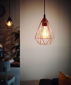 Eglo 94193 tarbes vintage suspension metal copper