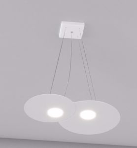 Toplight cloud white pendant light 2 lights modern design