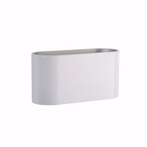 Modern wall lamp double emission  white metal design