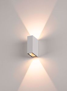 White modern led wall light double narrow light beam ip44